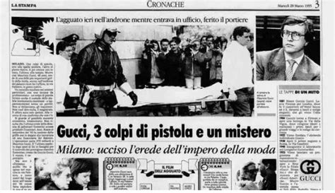 quando fu ucciso gucci|omicidio gucci storia.